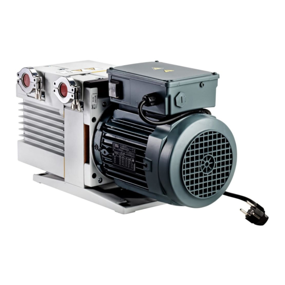 LEYBOLD TRIVAC B Series Operating Instructions Manual