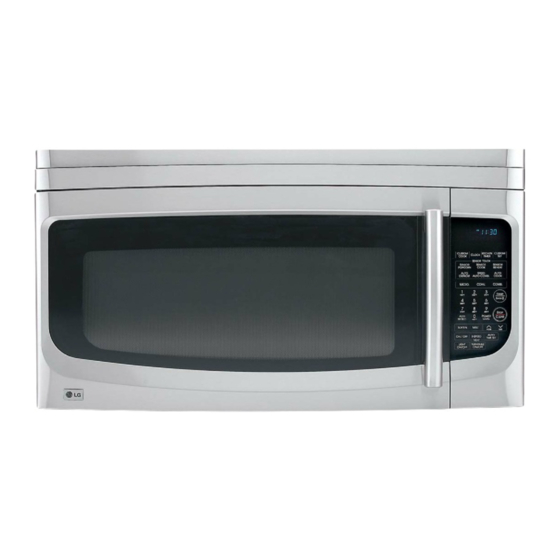 User Manuals: LG LMVH1750 Range Convection Microwave