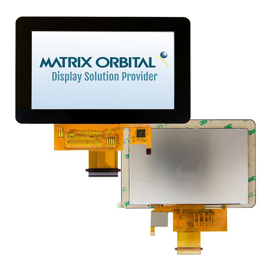 Matrix Orbital MOP-TFT480272-43G-BLM-TPC Manuals