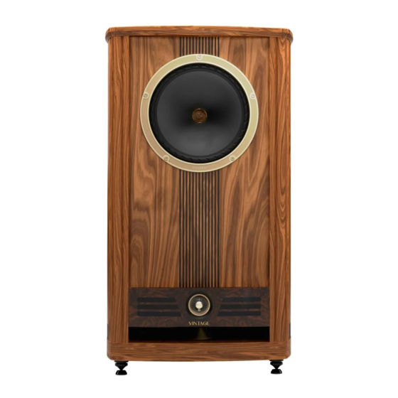 Fyne Audio VINTAGE TEN Information Manual