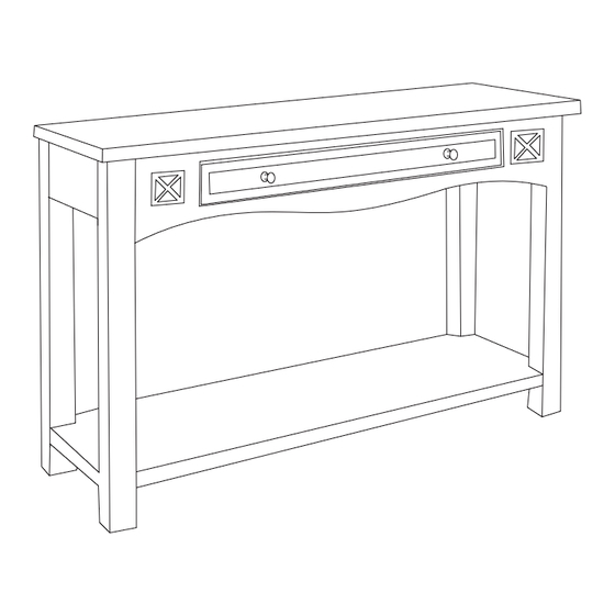 Noble House Home Furnishings CONSOLE TABLE Assembly Instructions Manual