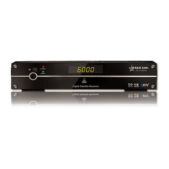 User Manuals: starsat SR-X1000HD Premium Receiver