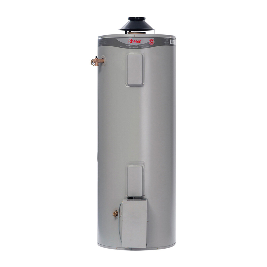 Rheem Gas Heavy Duty Water Heater Models 265 Litre and 275 Litre Manuals