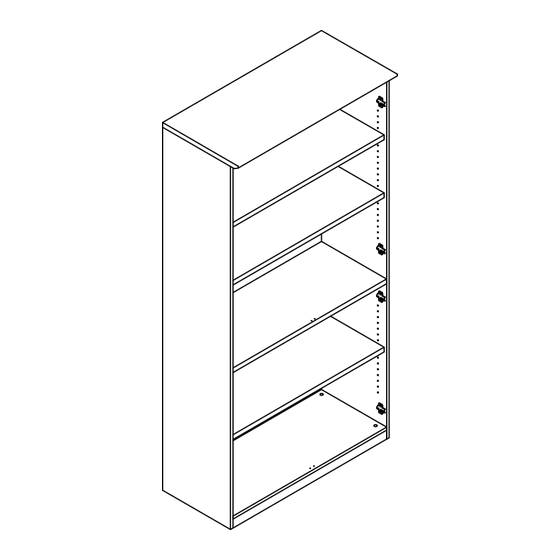 Mayline High Wall Cabinet w/o Doors Assembly Instructions