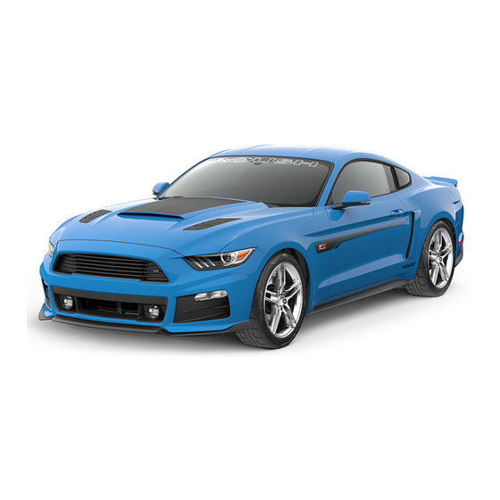 Ford ROUSH Mustang Manuals