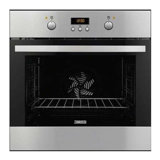 User Manuals: Zanussi ZOB25602 Stainless Steel Oven