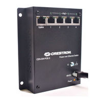 Crestron CEN-SW-POE-5 Installation Manual