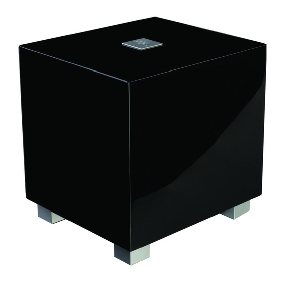 REL Acoustics TZERO Operating Instructions Manual