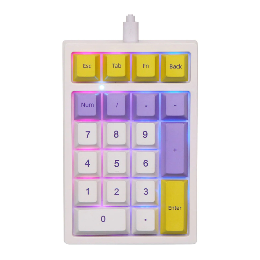 EPOMAKER TH21 - Triple Mode Hot Swappable Wired Numpad Quick Manual
