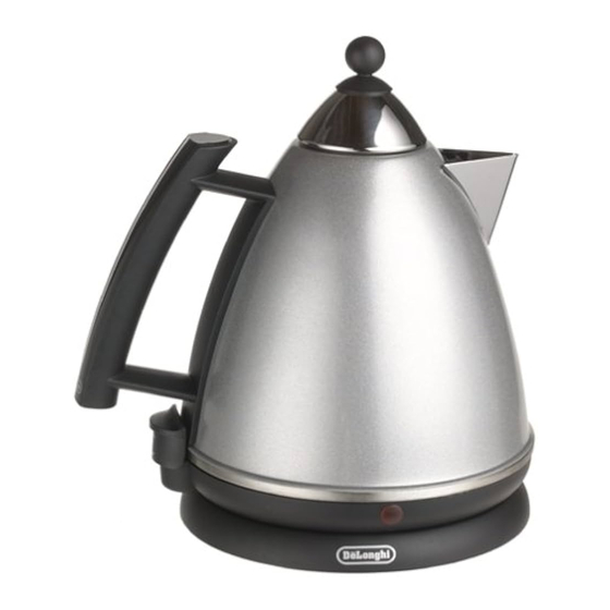 DeLonghi Cordless Kettle Builloire Instructions For Use Manual