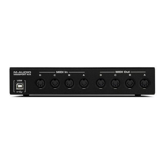 M-Audio MIDISPORT User Manual