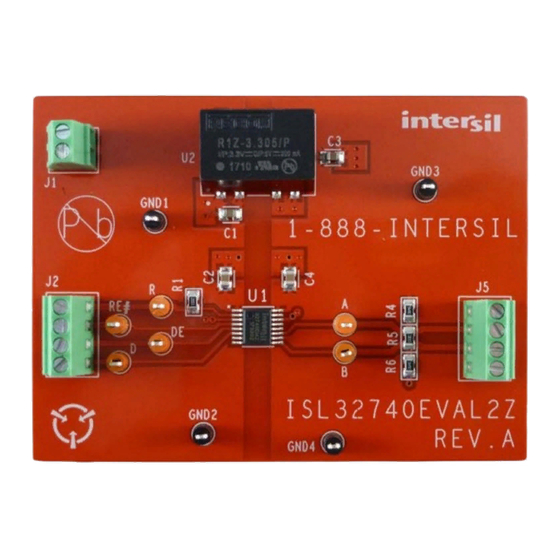 Intersil ISL32740EVAL2Z Manuals