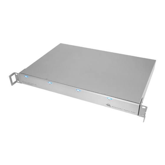 OWC MERCURY RACK PRO Assembly Manual & User Manual