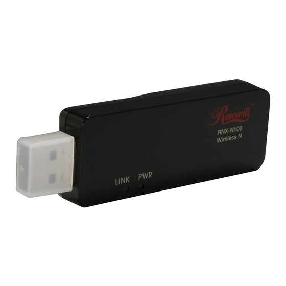 Rosewill Usermanual for RNX-N100 RNX-N100 User Manual