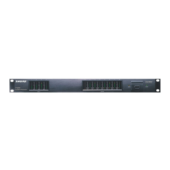 Shure P4800 User Manual