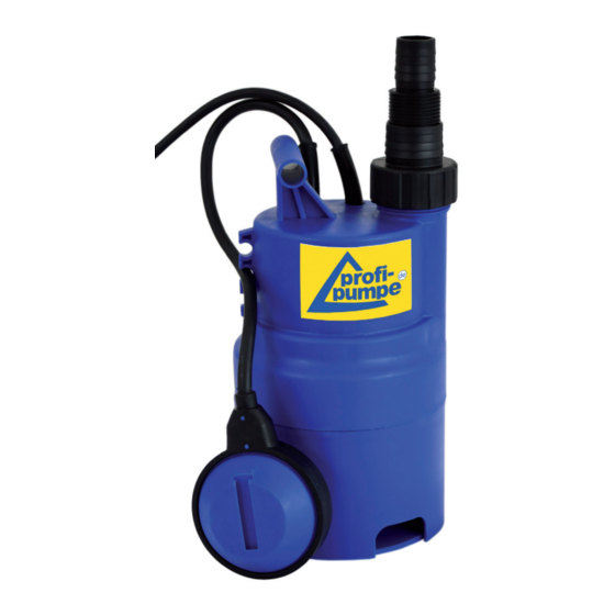 Profi-pumpe REGEN-STAR REGENTONNE 400 Operating Instructions Manual
