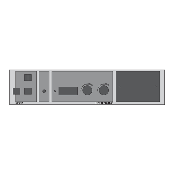 Rapido SP 2.2 Installation Instructions Manual
