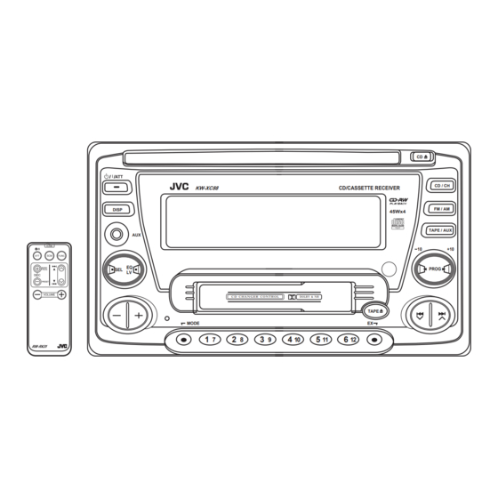 JVC KW-XC88AU Instructions Manual