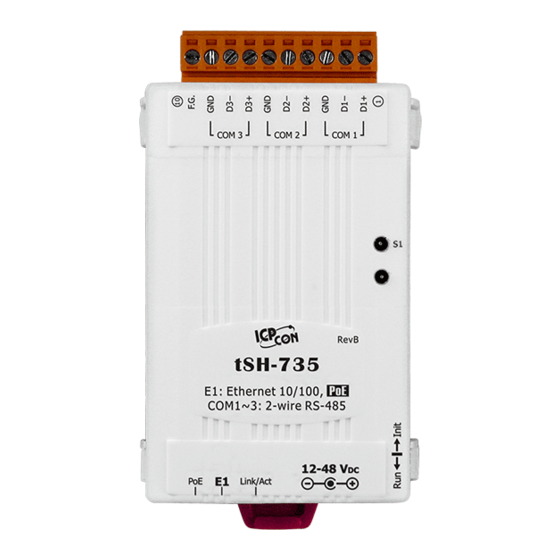 ICP DAS USA tSH-735 Quick Start Manual