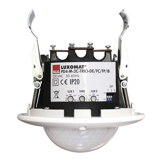 B.E.G. LUXOMAT PD4-M-3C-TRIO Series Installation And Operating Instruction