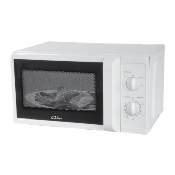 Gallet FMOM175W Instruction Manual