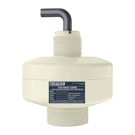 TEKTROL TEK-WAVE 4300B Quick Start Manual