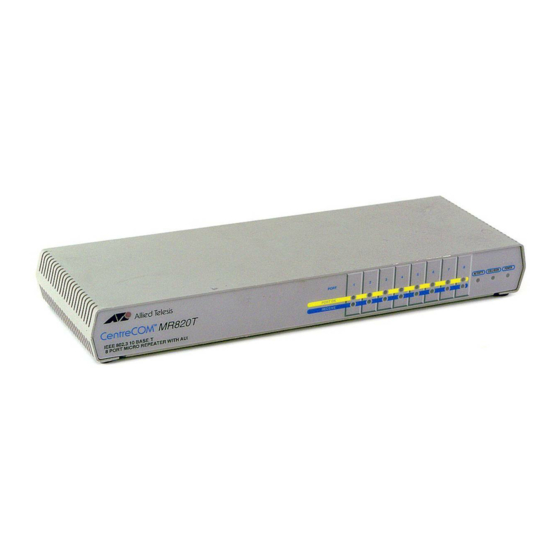 Allied Telesis AT-MR420T Installation Manual