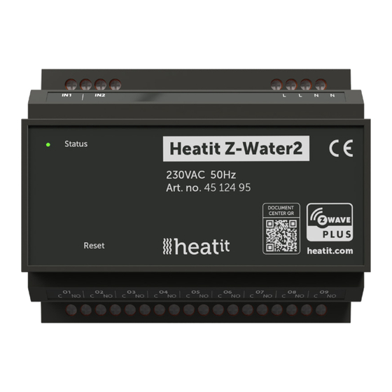 Heatit Z-WATER2 Installer Manual
