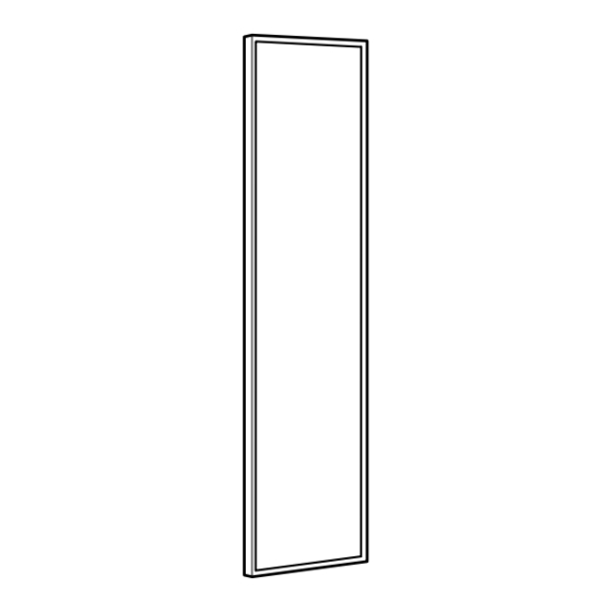IKEA BILLY MOREBO GLASS DOOR 15 3/4X76" Instructions Manual