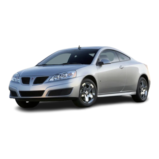 Pontiac G6 2008 Getting To Know Manual