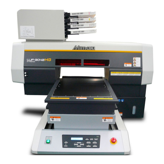 MIMAKI UJF-3042HG Operation Manual
