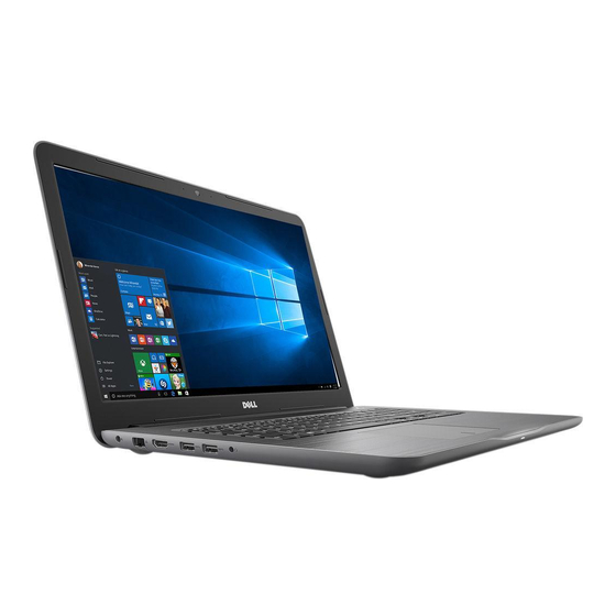 Dell inspiron 17 5000 Setup And Specifications