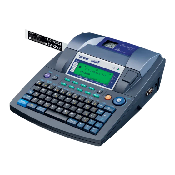 Brother P-touch PT-9600 Advanced Functons