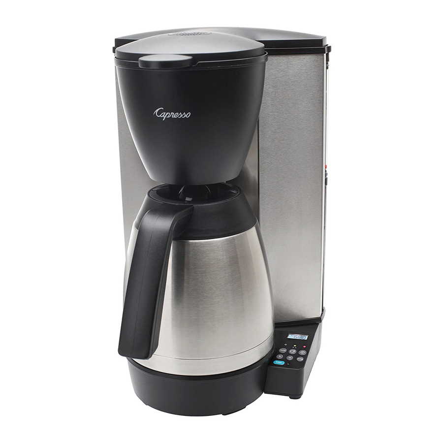 Capresso MT500 Operating Instructions Manual