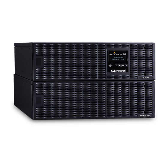CyberPower OL8KRT Installation And Operation Manual