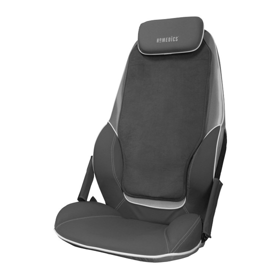 HoMedics ShiatsuMAX BMSC-5000-EUX Instruction Manual