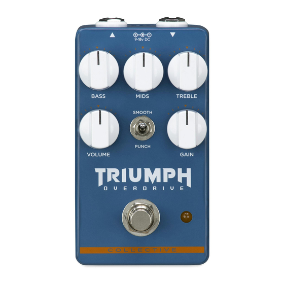 Wampler Collective Triumph Overdrive Quick Reference Manual