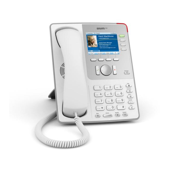 Snom 820 Specifications
