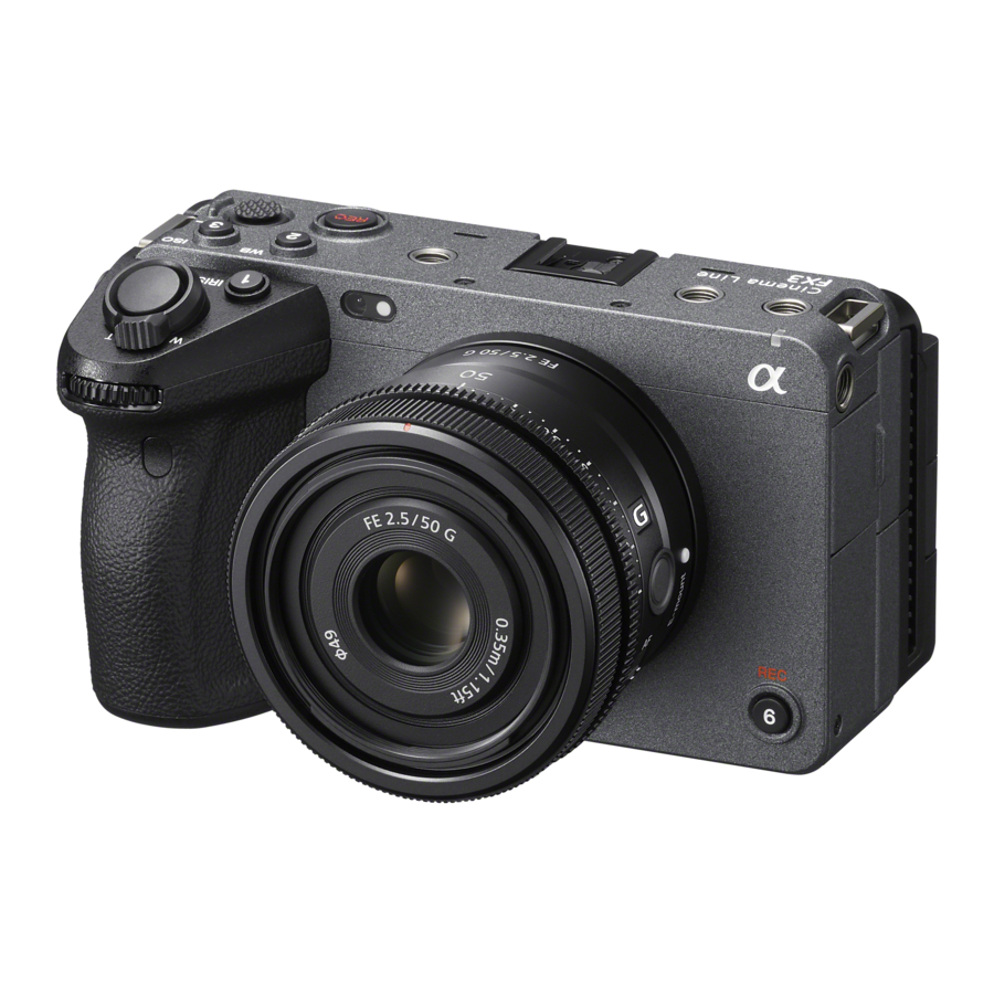 Sony FX3, ILME-FX3A Manual
