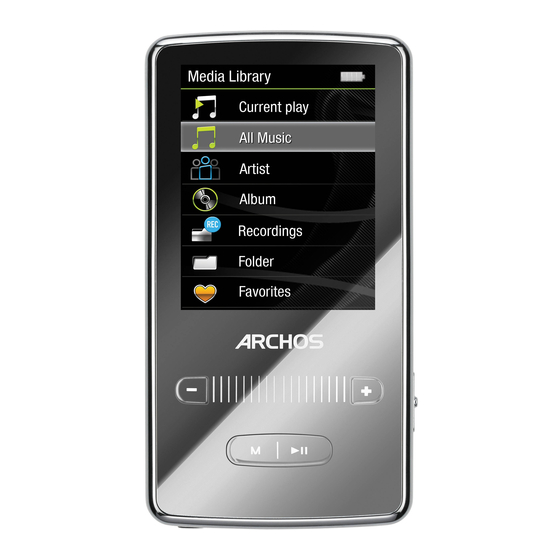 Archos 2 Vision Connecting Manual