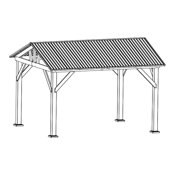 User Manuals: Amer YGZ001 Wood Gazebo
