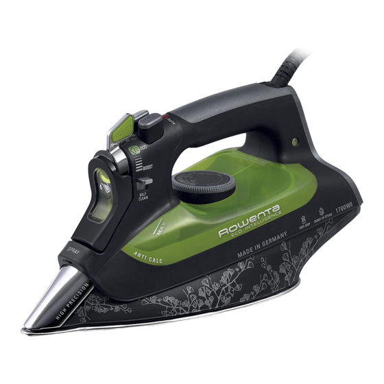 Rowenta ECO INTELLIGENCE Instructions For Use Manual