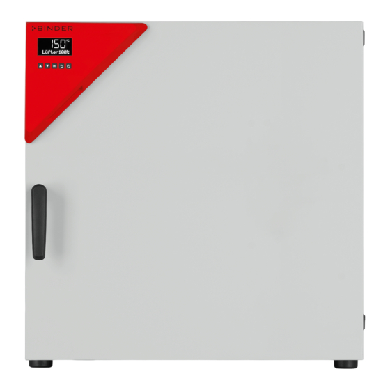 Binder BD Series Quick Start Manual