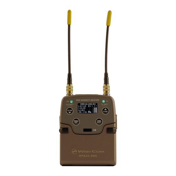WisyCom MPR30-ENG User Manual