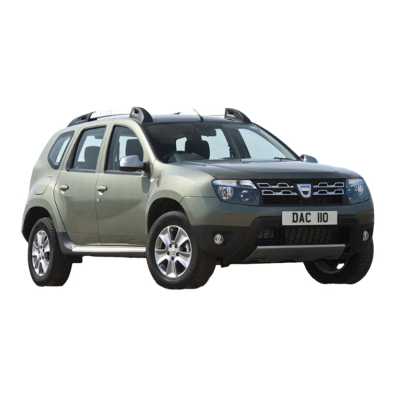 Dacia Duster 2015 Vehicle Instruction Card