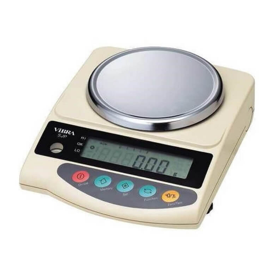 Vibra SJP-CE Series Operation Manual