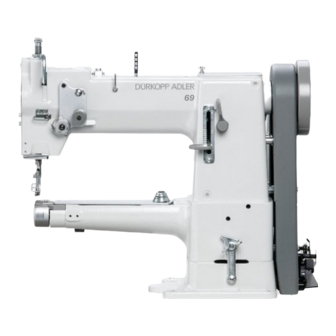 Duerkopp Adler 69 Installation Instructions Manual