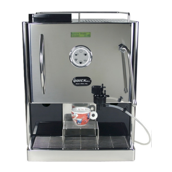 Quick MILL Super Automatic Espresso Machine Owner's Manual