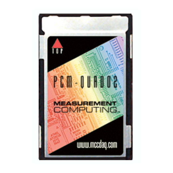 Measurement Computing PCM-QUAD02 User Manual