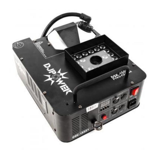 dj power DSK 1500 V Vertical Fog Machine Manuals